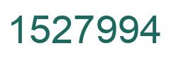 Number 1527994 green image
