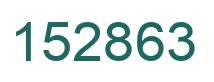 Number 152863 green image