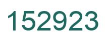Número 152923 imagen verde