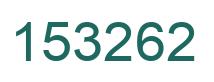 Number 153262 green image