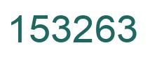 Number 153263 green image