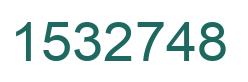 Number 1532748 green image