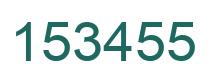 Number 153455 green image