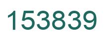 Number 153839 green image