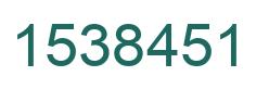 Number 1538451 green image
