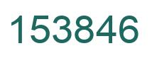 Number 153846 green image