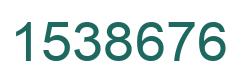 Number 1538676 green image
