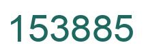 Number 153885 green image