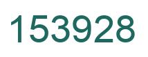 Number 153928 green image
