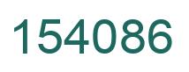 Number 154086 green image