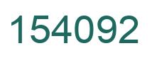 Number 154092 green image