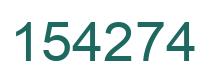 Number 154274 green image