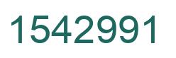 Number 1542991 green image
