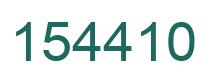 Number 154410 green image