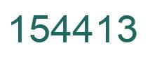 Number 154413 green image