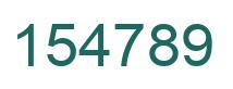 Number 154789 green image