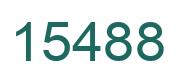 Number 15488 green image