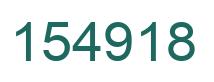 Number 154918 green image