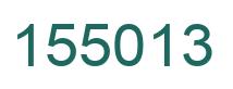 Number 155013 green image