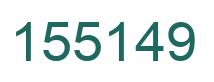 Number 155149 green image