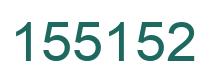 Number 155152 green image