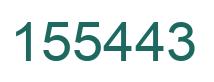 Number 155443 green image