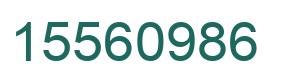 Number 15560986 green image