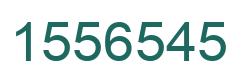 Number 1556545 green image