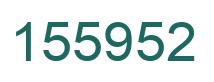 Number 155952 green image