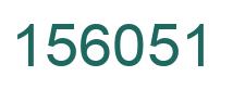 Number 156051 green image