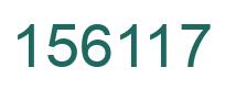 Number 156117 green image