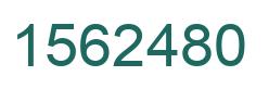 Número 1562480 imagen verde
