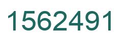 Number 1562491 green image