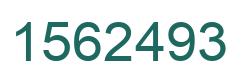 Number 1562493 green image