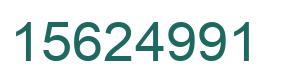 Number 15624991 green image