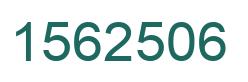 Number 1562506 green image