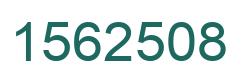 Number 1562508 green image