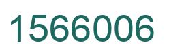 Number 1566006 green image