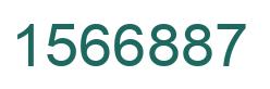 Number 1566887 green image