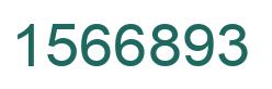 Number 1566893 green image