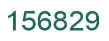 Number 156829 green image