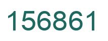 Number 156861 green image