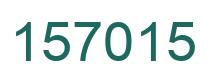 Número 157015 imagen verde