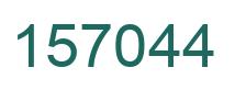 Number 157044 green image