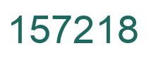 Number 157218 green image