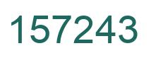Número 157243 imagen verde