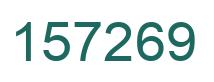 Number 157269 green image