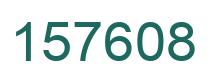 Number 157608 green image