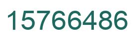 Number 15766486 green image