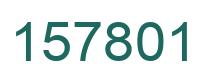 Number 157801 green image